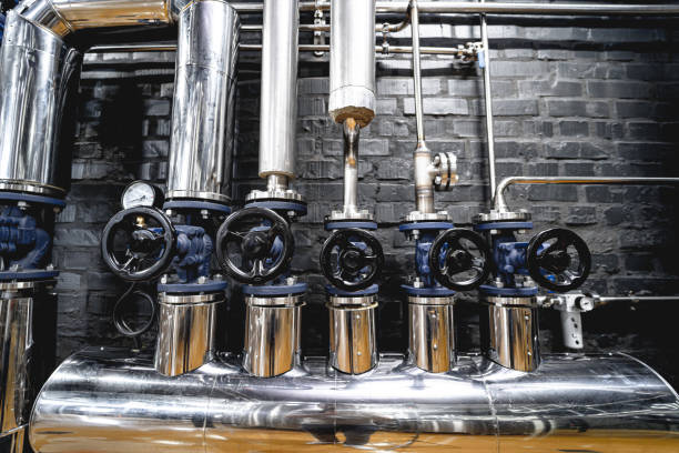 istock The valves and pipes at a craft modern brewery wall 1328139671