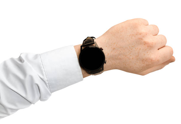 istock smart watch on male hand 1328140959