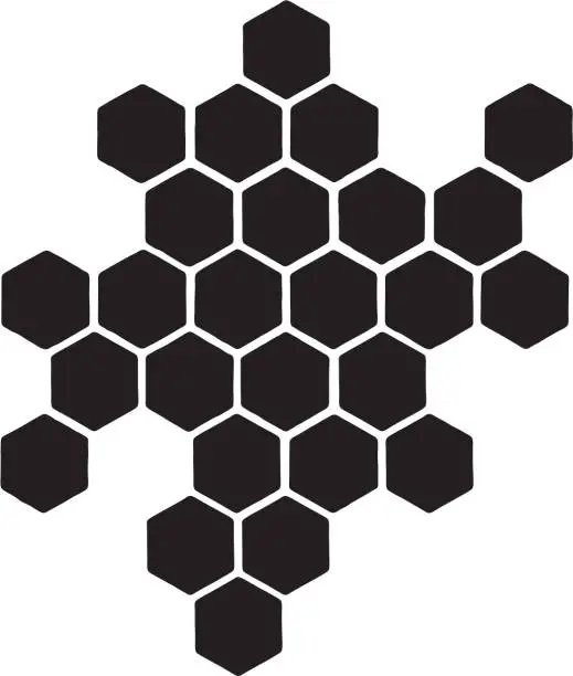 Vector illustration of Small Honeycomb Pattern