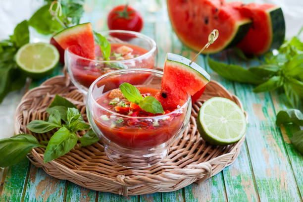 istock Watermelon tomato gazpacho 1328144338