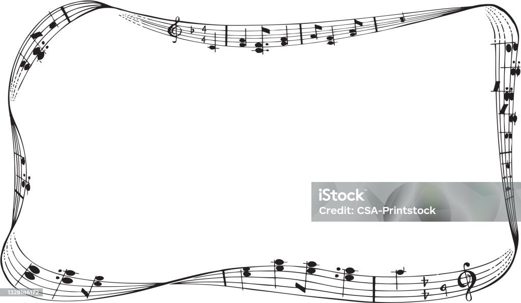 Musical Notes Borde Musical Note Border Stock Illustration - Download Image Now - Music ...