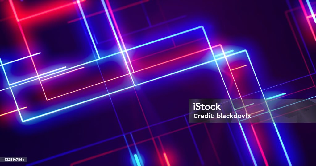 neon abstract background Laser Stock Photo