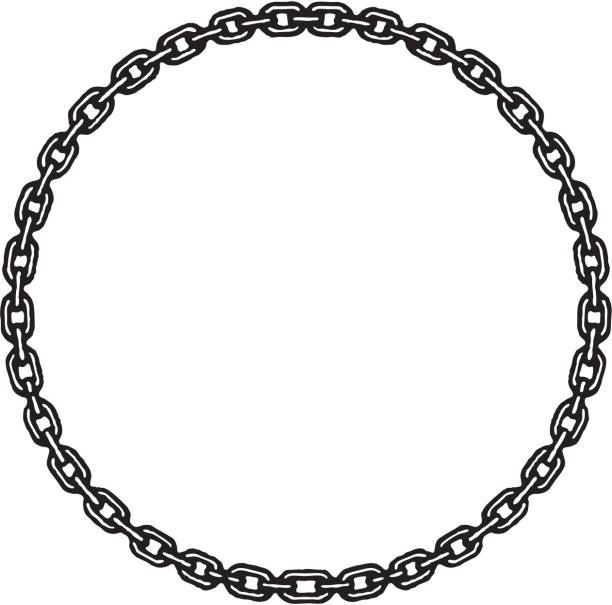 Free Stock Photo of Black and white image of interconnected chains ...