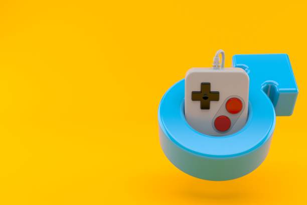 istock Gamepad inside male gender symbol 1328153983