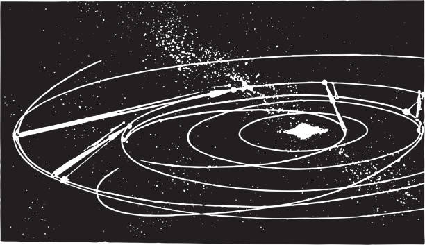 Outer Space Outer Space galaxy diagram stock illustrations
