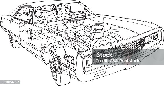 istock Car Diagram 1328154997