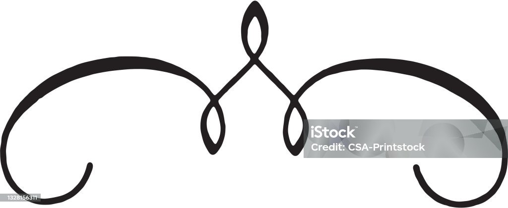 Small Simple Scroll Simple Scroll Stock Illustration - Download Image Now - Black And White ...