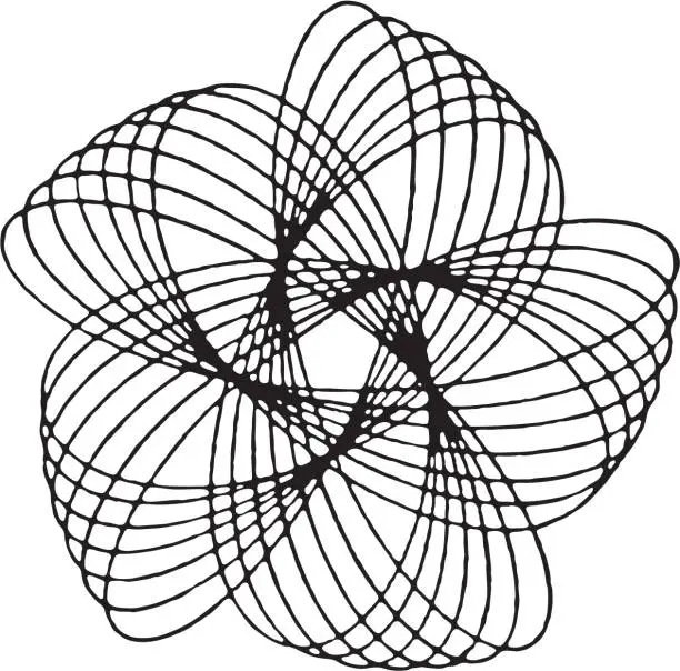 Vector illustration of Spirograph