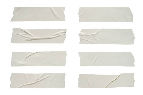 close up of adhesive tape wrinkle set on white background close up of adhesive tape wrinkle set on white background adhesive tape stock pictures, royalty-free photos & images