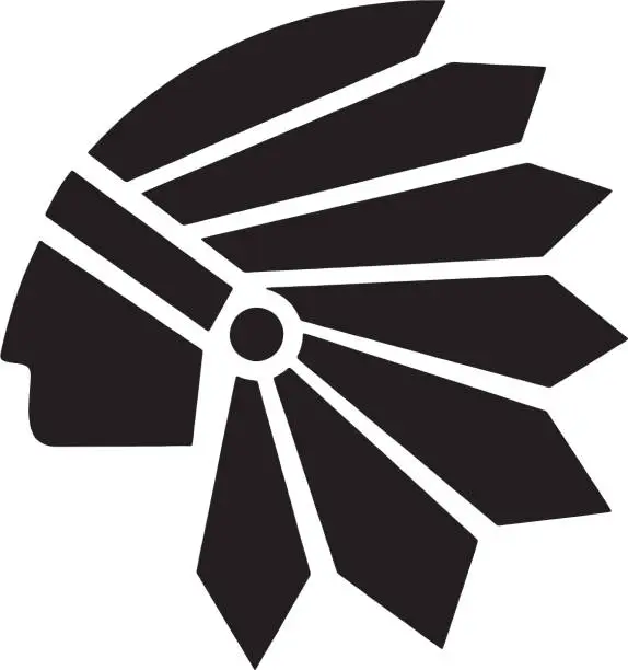 Vector illustration of American Indian Chief
