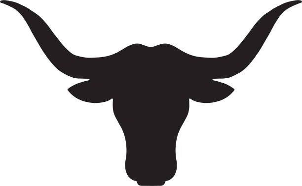 ilustrações de stock, clip art, desenhos animados e ícones de bull icon - chifre