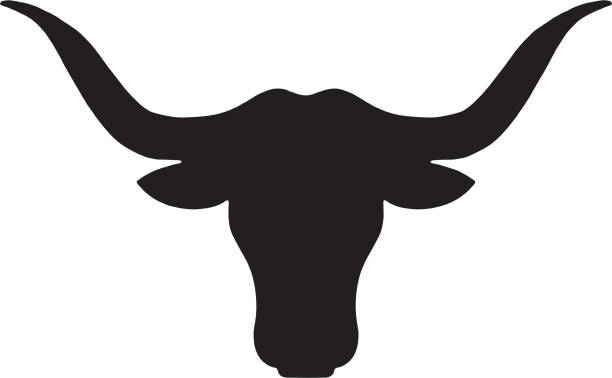 Bull Icon Bull Icon horned stock illustrations