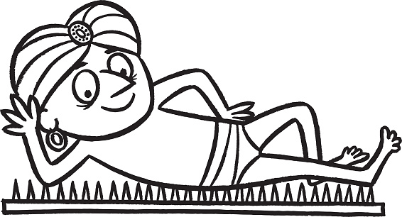 Illustration Of Cartoon Fakir On Bed Of Nails Stock Illustration - Download Image Now - Fakir, Adult, Adults Only - iStock Illustration Of Cartoon Fakir On Bed Of Nails Stock Illustration - Download Image Now - Fakir, Adult, Adults Only - iStock