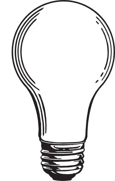 Vector illustration of View of light bulb