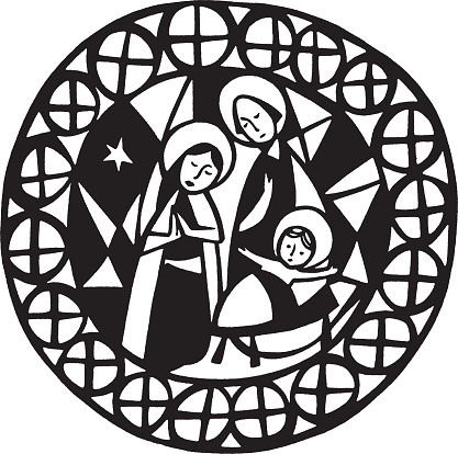 Illustration of nativity scene