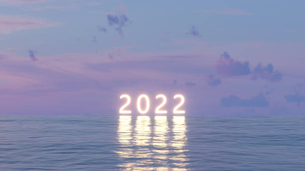 istock 2022 Neon Text on Sea 1328176693