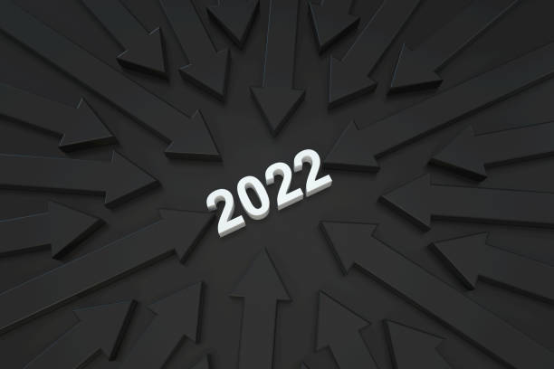 istock Arrows going to 2022 New Year 1328178242