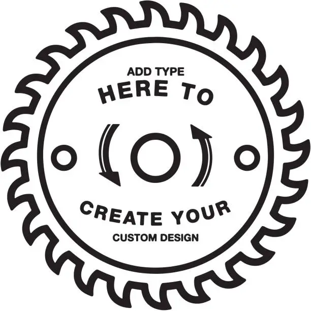 Vector illustration of Saw Blade