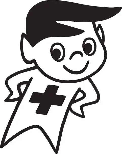 Vector illustration of First Aid Character