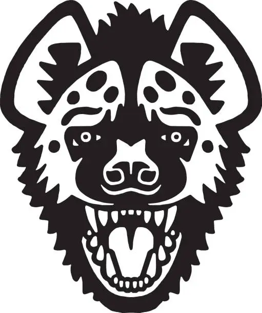 Vector illustration of Hyena Face