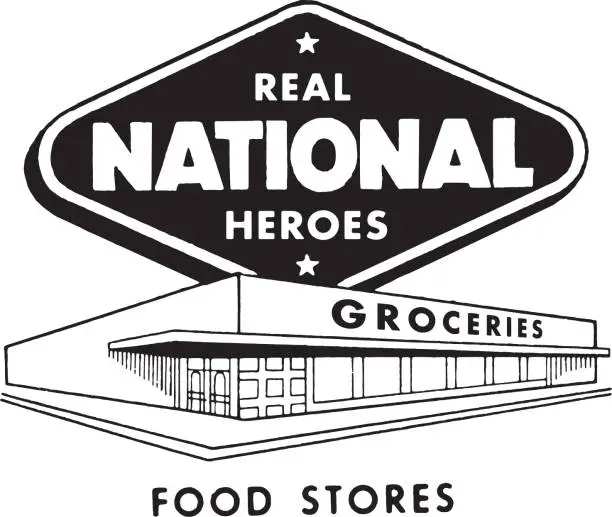 Vector illustration of Grocery Store