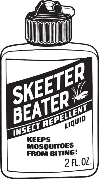 Vector illustration of Skeeter Beater Insect Repellent