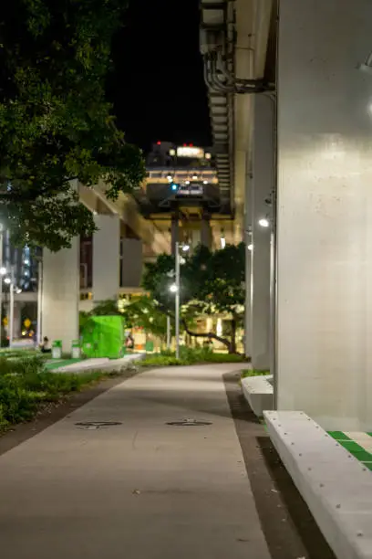 Newly built Underline Brickell a recreational urban space under the metrorail