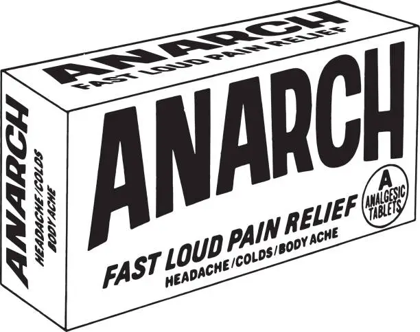 Vector illustration of Box of Pain Relief Medicine