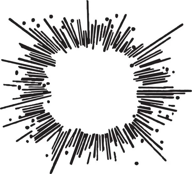 Vector illustration of Explosion Burst
