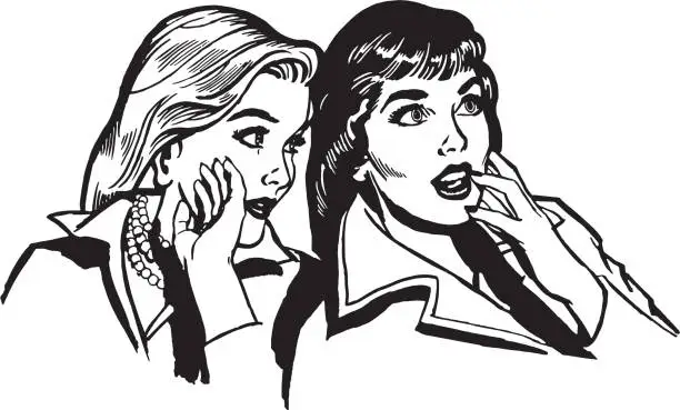 Vector illustration of Women Chatting