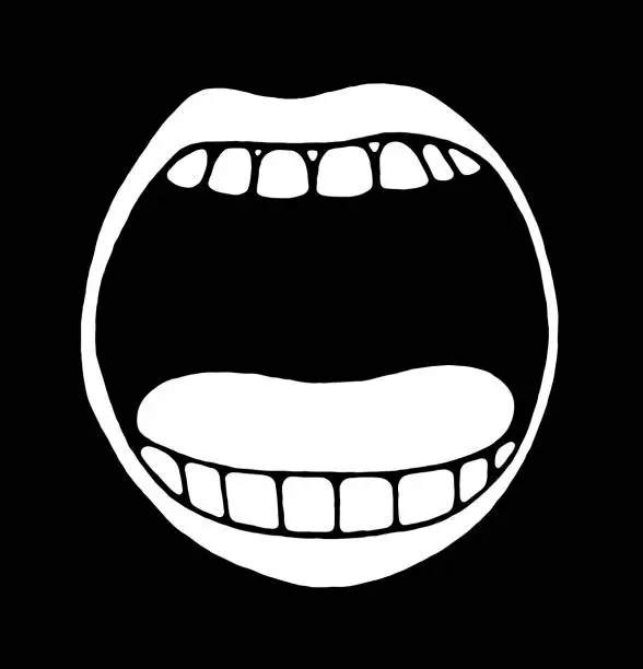 Vector illustration of Open Mouth