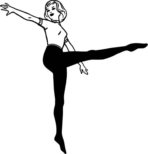 Vector illustration of Ballerina