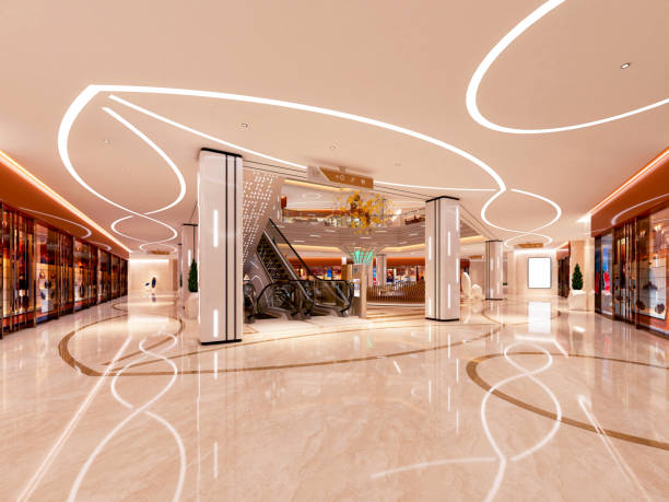 istock 3d render of shopping mall interior view 1328189255