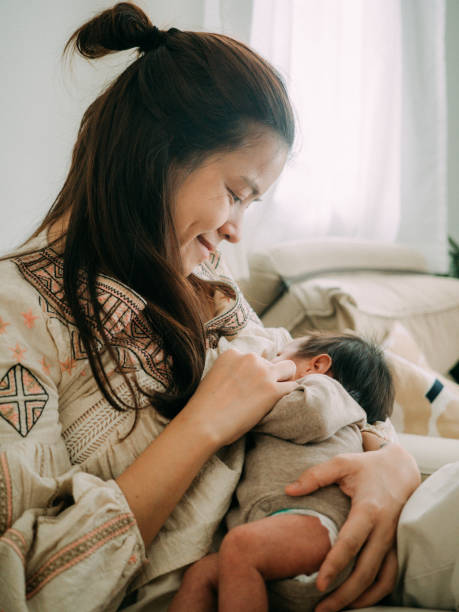 istock Baby and mother. 1328191123