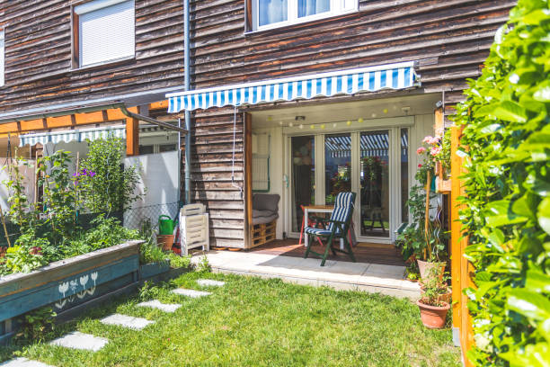 istock Cozy and homely little garden, summer time 1328191373