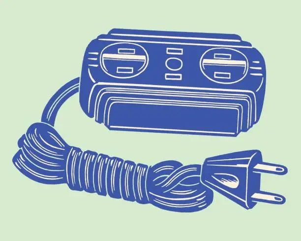 Vector illustration of Outlet Extension Cord