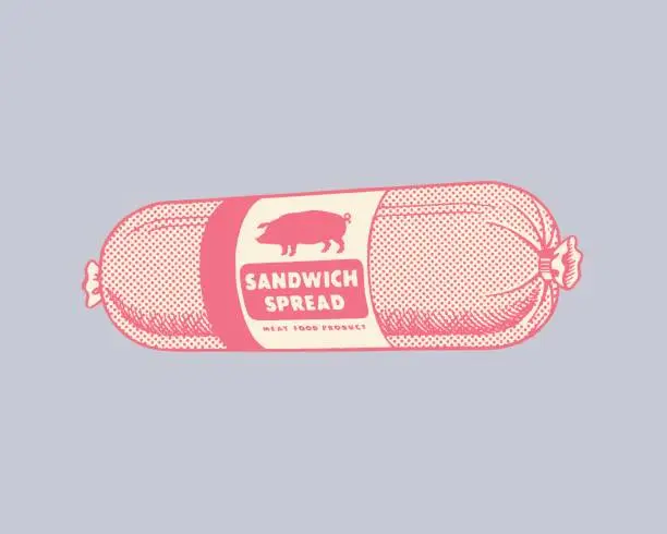Vector illustration of Package of Sandwich Spread