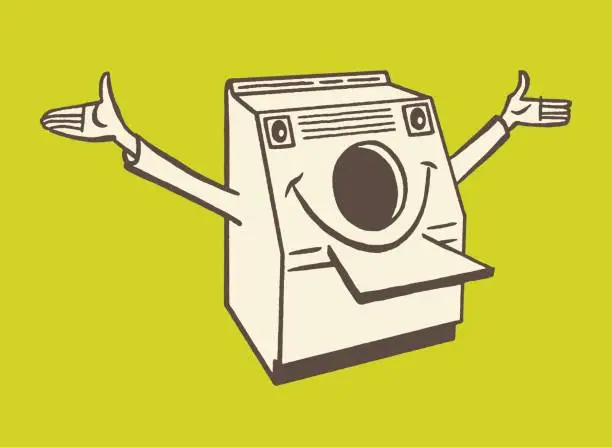 Vector illustration of Clothes Drier