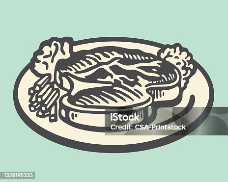 istock Steak on a Plate 1328195333