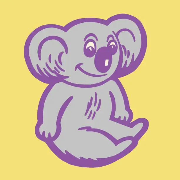 Vector illustration of Koala Bear