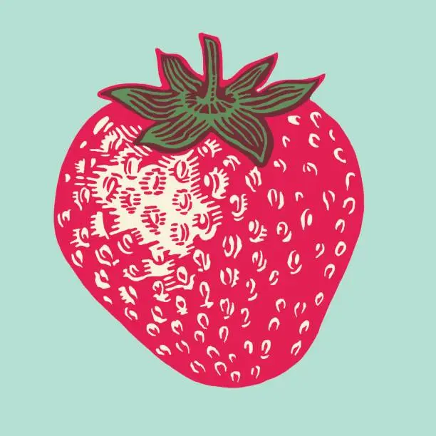 Vector illustration of Strawberry