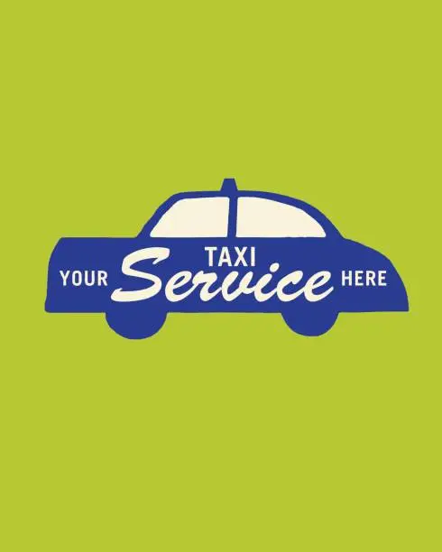 Vector illustration of Your Taxi Service Here