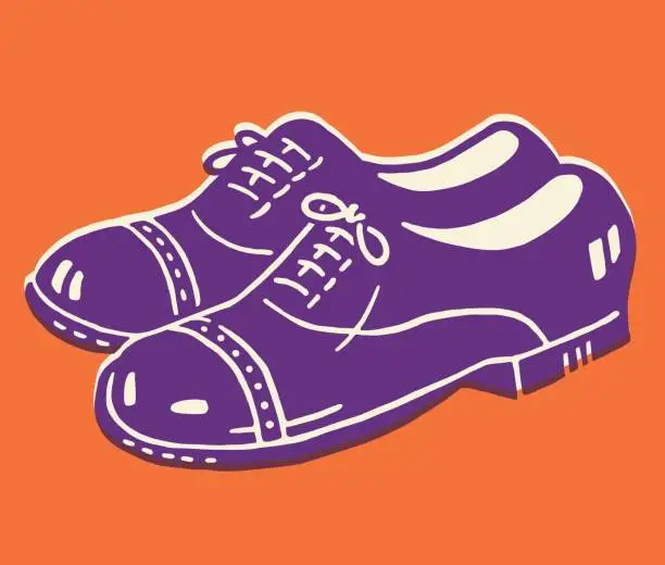 Vector illustration of Pair of Shoes