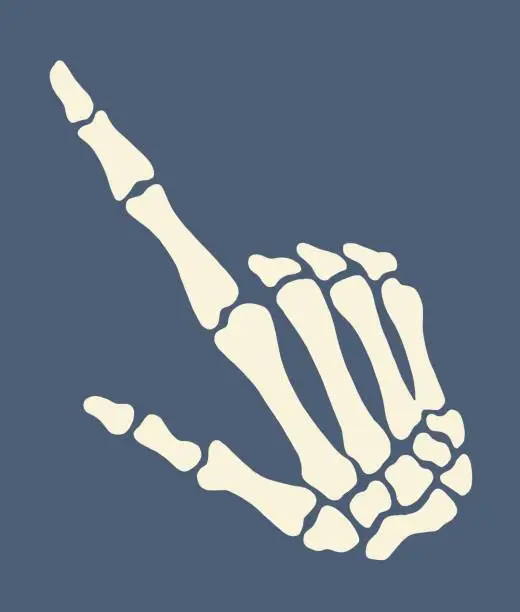 Vector illustration of Skeleton Hand