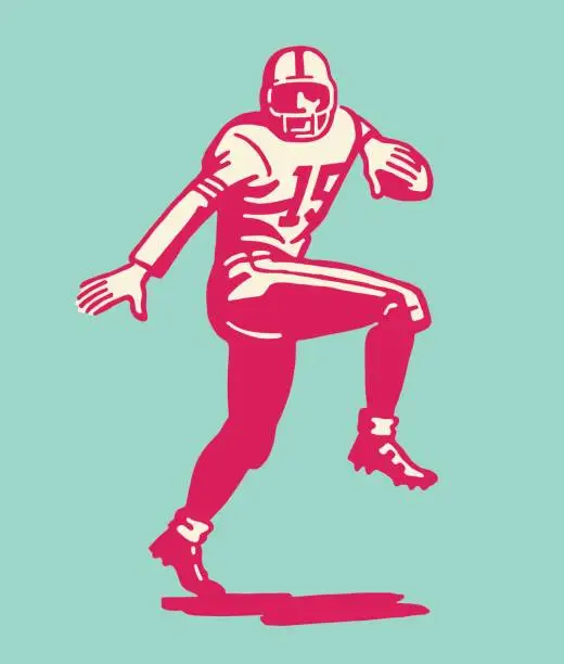 Vector illustration of Football Player