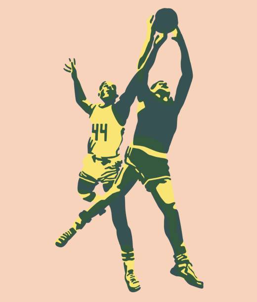 Basketball Players Basketball Players basketball ball illustrations stock illustrations