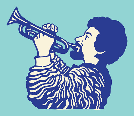Man Playing a Trumpet