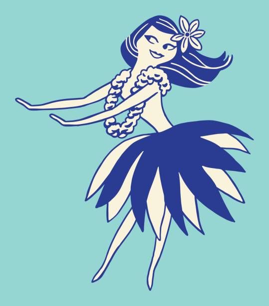 Hula Dancer Hula Dancer hula dancer stock illustrations