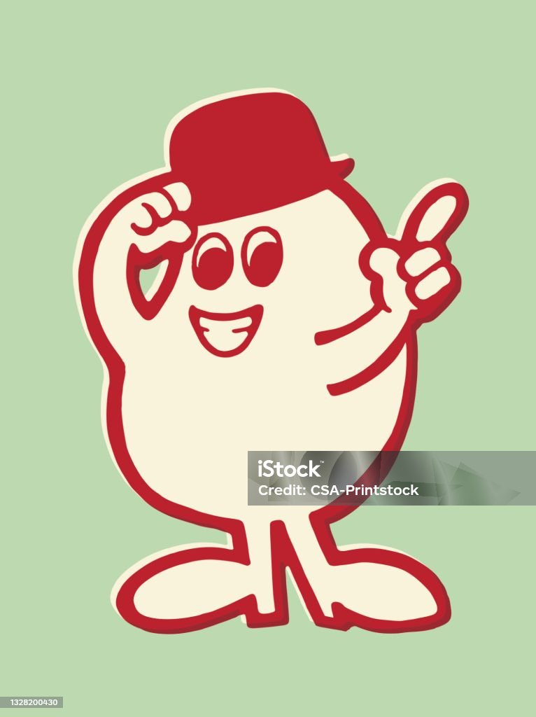 Bowler Pfp Character Wearing A Bowler Stock Illustration - Download Image Now ...