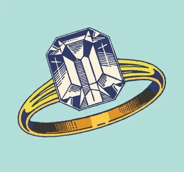 Vector illustration of Diamond Ring